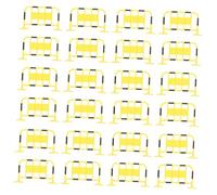 SUPVOX 24Pcs Miniature Traffic Roadblock Educational for Yellow Barricades for Early Learning Cognitive Traffic Sign Playset for Preschool and DIY Sand Table Scenes
