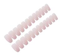 SUPVOX 24pcs Pink Ballet Heart Design False Nails for Women, Full Cover Artificial Fingernails Made of Plastic, Comfortable and Easy to Apply Nail Tips, for Wedding and Dating