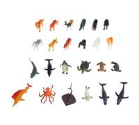 SUPVOX 24pcs Realistic Simulation Animals Model Set Plastic for Educational Plaything for Nature Understanding Imagination Development