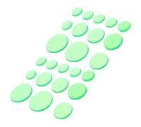 SUPVOX 24pcs Silent Pad Silicone Drum Mute Pads Drum Dampeners Practice Stand