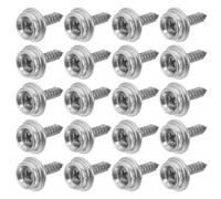 SUPVOX 24pcs Stainless Steel Boat Canvas Snaps Kit with Alphabet Design Heavy Duty Snap Buckles for Sailboat Covers Upholstery Tarps and Boat Cover Replacement Fasteners