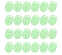 SUPVOX 24pcs Stem Covers Decorative Valve Covers Light Green Abs for Car Tire Valve and Tire Core, Car Decoration