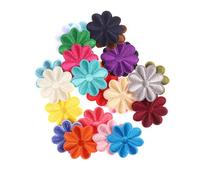 SUPVOX 24pcs Sunflower Embroidered Sewing Patch Cloth Stickers Assorted Color Flower Shape Precisely Crafted Sew on Patches for Hat and Daily Article Decoration DIY Random Color