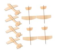 SUPVOX 24pcs Unfinished Wooden Airplane Models for DIY Crafts Small Paintable Graffiti Planes to Enhance Creativity and Hands Skills Educational for Childrens Art Activities and Gifts