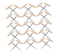 SUPVOX 24pcs Violin Peg Hole Tool Taper Wooden Handle Tool for Luthiers and DIY Violin Repairs