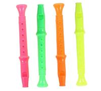 SUPVOX 24pcs Whistles Plastic Flute Musical Instrument Colorful Sound for Early Music Learning and Rhythm Training Random Color