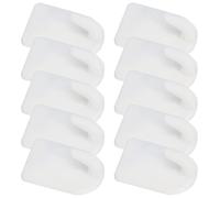 SUPVOX 24pcs White Adhesive Sticky Wall Hooks Multipurpose Household Wall Storage Hooks for Keys Jewelry Necklaces Hair Accessories Organizing and Display