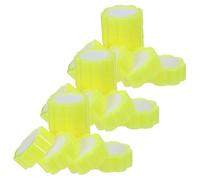 SUPVOX 24pcs Yellow Flower Shape Finger Sponge Moistener for Money Counting, Wet Sponge Pads for Office Paperwork, Non-Slip Finger Moisturizer for Bank and Cash Handling