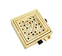 SUPVOX 25-Level Wooden Labyrinth Puzzle Game for Boys and Girls Educational Intellectual Toy Ball for Children’s Cognitive Development and Family Fun