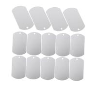 SUPVOX 25pcs Blank Aluminium Dog Tags for Collar Lightweight and Sturdy Pet Name Tags Suitable for Outdoor Use Delicate and Decorative Pendant
