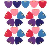 SUPVOX 25pcs Guitar Pick Box Portable Mini Plectrum Organizer Case Triangular Storage for Acoustic Electric Guitar Picks Banjo Bass Ukulele