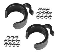 SUPVOX 25pcs Microphone Cable Clips for Mic Stand Universal 25mm Diameter Cable Holder Clamps Mic Pole Cord Organizer for Audio and Data Lines Suitable for Microphone Tripod