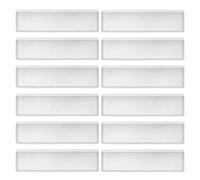 SUPVOX 25pcs PVC Adhesive Label Holders 11x3cm Plastic Index Card Pockets for Office Shelf Storage, Waterproof Self-Stick Label Sleeves for Organizing Files, Drawers, and Pantry