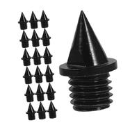 SUPVOX 25pcs Replacement Track Spikes for Running Shoes Slip Lightweight Metal Design for Sprinting Training Durable Easy to Install for Conditions Black