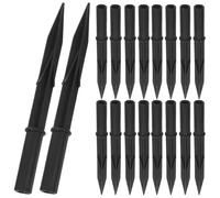 SUPVOX 25pcs Solar Lights Stakes Plastic Pathway Marker Lamps Ground Spikes Replacement for Outdoor Garden Lighting 6.48x0.67x0.67in Waterproof Hollow Rod Design Unique Style Warm