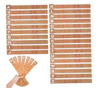 SUPVOX 26 Pcs Alphabetical Bookmarks A-z for Reading with Sturdy Wood Material and Lightweight Design, Creative Unique Book Marks for Students and Teachers in Offices