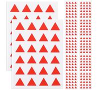 SUPVOX 288pcs Red Triangle Adhesive Classification Stickers Self-Adhesive Map Location Decals Decorative Label Stickers for Planner Office and School Use