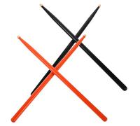 SUPVOX 2pair Wood Drumsticks for Adults Balanced Flexibility Snare Drum Sticks with Vibrant Orange and Black Colors Professional Percussion Instrument Accessories for Practice and