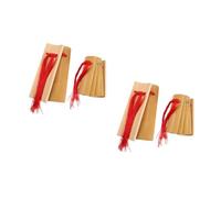 SUPVOX 2pairs Allegro Bamboo Castanets Musical Instrument Accessories for Chinese Kuaiban Traditional Percussion Dance Use