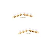 SUPVOX 2pairs Classic Guitar String Tuning Pegs Flower Head Tuning Pegs Buttons Sealed Machine Head