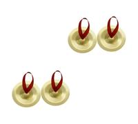 SUPVOX 2pairs Cymbals Musical Percussion Finger Zills Mini Drum Accessory Rhythm Maker for Dancers Evenings Parties Tough Safe Compact