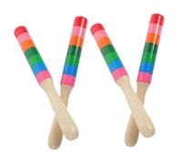 SUPVOX 2pairs Rhythm Sticks Junior Drum Sticks Musical Instruments for Boys and Girls Enhance Beat Sensing