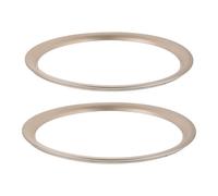 SUPVOX 2Pcs 10 Inch Light Gold Subwoofer Speaker Rings Protective Spacer Trim DIY Audio Accessories for Subwoofer Cover and Frame Upgrade