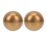 SUPVOX 2Pcs 12Cm Gold Lottery Balls for Entertainment Raffle Drawing Party Props Plastic Bingo Game Balls for and Bingo Activities