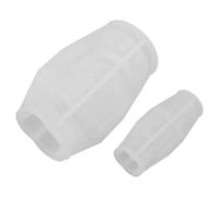 SUPVOX 2pcs 3D Silicone Mold Soldier Candle Mold for Professional Studios and Families White Detailed Design Lifelike Texture Plaster Ornament Making DIY Home Decoration Christmas Candle