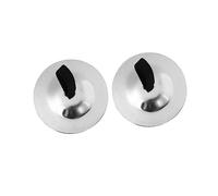 SUPVOX 2pcs 5.5cm Copper Finger Cymbals for Kids, Silver Musical Instruments Set for Boys and Girls, Suitable for Dance, Party and Music Education