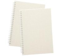 SUPVOX 2pcs A5 Spiral Grid Notebooks, Thick Graph Paper Notepad for Mathematics, Engineering, School and Work, Office Notebooks for Journaling and Planning