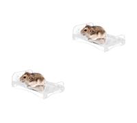 SUPVOX 2pcs Acrylic Cooling Plate for Pets Cooling Mat for Hamsters and Guinea Pigs Heat Absorbing Design Aluminum Alloy for Comfort