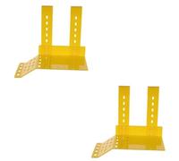 SUPVOX 2pcs Acrylic Turtle Basking Platform Small Yellow Climbing Tool for Aquatic Turtles and Safe Design for Sunbathing Resting and Playing Aquarium Environments