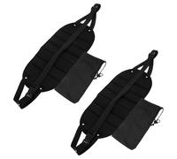 SUPVOX 2pcs Adjustable Airplane Foot Hammock for Travel Portable Leg Rest with Strong Support Lightweight Space-Saving Footrest for Long Flights Office and Train Use