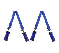 SUPVOX 2Pcs Adjustable Blue Ski Shoulder Strap Snowboard Carrier Fixing Band for Winter Sports Cross-Country Skiing Accessories