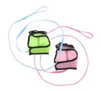 SUPVOX 2pcs Adjustable Bunny Harness and Leash with Quick Release Buckle Breathable Mesh Vest for Rabbits Guinea Pigs and Small Pets Safety for Comfortable Outdoor Walking and Travel