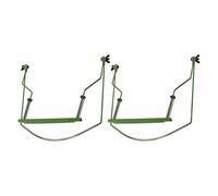 SUPVOX 2pcs Adjustable Harmonica Neck Holder - Hands-Free Harp Rack for 10-Hole Harmonica Metal Frame for Musicians Performance and Studio Use Green