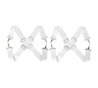 SUPVOX 2pcs Adjustable Nylon Bass Drum Shoulder Harness Strap with Hook Shaped Design Corrosion Resistant Clasps Comfortable Marching Band Drum Carrier for Different