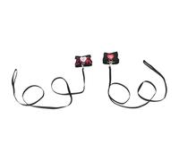 SUPVOX 2PCS Adjustable Small Animal Harness with Decorative Bunny Design Soft Breathable Pet Vest for Rabbits Guinea Pigs Chinchillas Ferrets Secure Outdoor Walking Gear for Small Pets