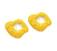 SUPVOX 2pcs Adjustable Soft Pet Recovery Collar for Dogs and Cats Memory Foam Design for Postoperative Comfort Elastic Neck after Yellow Linen Finish