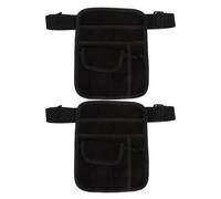 SUPVOX 2Pcs Adjustable Waiter Waist Money Pouch with Pockets, Server Belt Apron Bag for Restaurant and Bar Staff, Sturdy Waist Pack for Waitress Tools and Order Taking