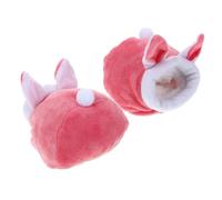 SUPVOX 2pcs Adorable Cartoon Small Animal Bed Soft Cotton Hamster Sleeping Pouch Winter Ready Warm Nest for Hamsters Hedgehogs and Ferrets Sleeping House