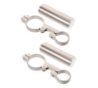 SUPVOX 2pcs Aluminum Alloy Bike Handlebar Extender Tool Installation Multi Function Extension Bracket for Bicycle Extension Frame Vibration Reduction Support for LED Light and Speedometer
