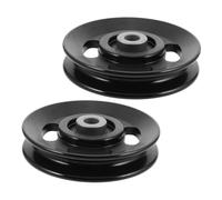 SUPVOX 2pcs Aluminum Gym Pulley Wheel with Bearing for Smooth Cable Movement Heavy-duty Fitness Pulley Block for Weight Lifting Machines High-strength Exercise Equipment Accessory