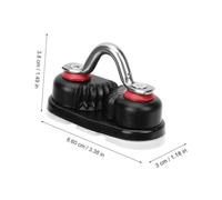 SUPVOX 2pcs Aluminum Kayak Cam Cleat with Guide Ring for Sailboat Canoe Rope Management Fast Entry Lock Clamp for Yachts and Dinghies