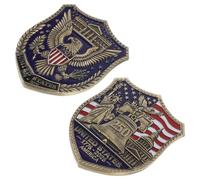 SUPVOX 2pcs American Flag Lapel Pins 250th Anniversary Badge Shield for Independence Day with Exceptional Durability and Antiallergy Alloy Material, for Memorial Day and Daily Outfits