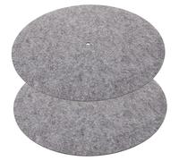 SUPVOX 2pcs Anti-slip Felt Turntable Mats for Vinyl Record Players, Sturdy Record Pads to Reduce Back Noise and Protect Your Home Recorder, Dj Slipmats