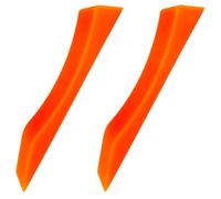 SUPVOX 2Pcs Anti-slip Silicone Deadlift Jack Pads for Weight Plates Protective Barbell Training Accessories Quiet and Flexible Gym Equipment Portable in Orange for Stable Lifting