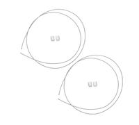 SUPVOX 2pcs Basketball Hoop Net Cord 3mm Sturdy Pvc Coated Steel Wire Replacement Threading Rope for Indoor Outdoor Basketball Frame Net Sports Accessories