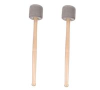 SUPVOX 2pcs Bass Drum Mallets with Wood Handles Non-slip Grip Percussion Instrument Accessories for Beginners Students and Musicians Essential Lightweight Drumsticks for Teaching and